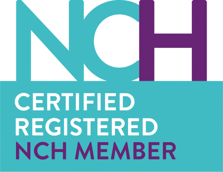 National Council for Hypnotherapy certified member badge